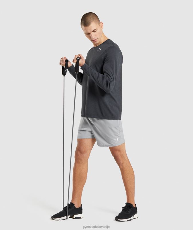 ob prihodu brezšivna majica z dolgimi rokavi moškiGymshark črni lapor J00L2752