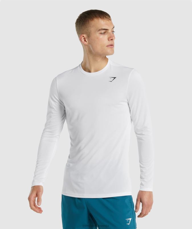 ob prihodu majica z dolgimi rokavi moškiGymshark bela J00L2649