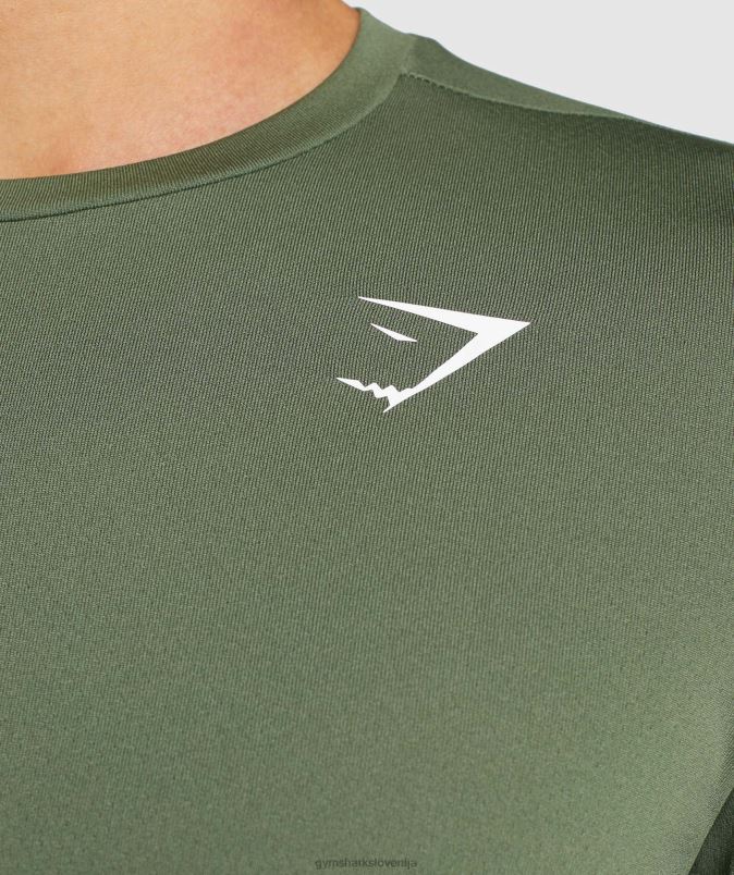 ob prihodu majica z dolgimi rokavi moškiGymshark jedro olive J00L2637
