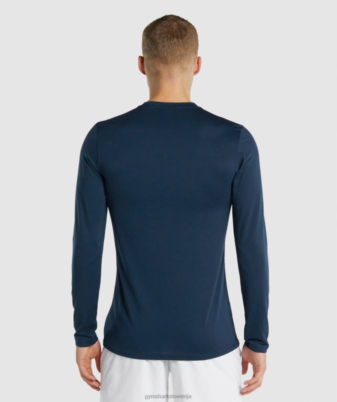 ob prihodu majica z dolgimi rokavi moškiGymshark mornarica J00L2598
