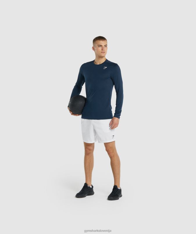 ob prihodu majica z dolgimi rokavi moškiGymshark mornarica J00L2598