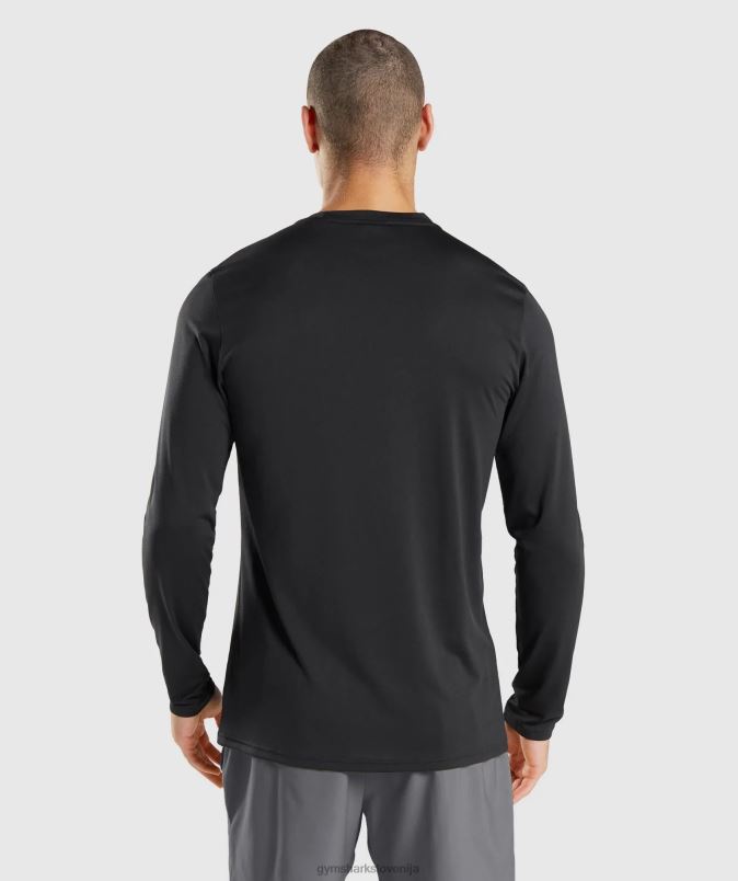 ob prihodu majica z dolgimi rokavi moškiGymshark Črna J00L2619