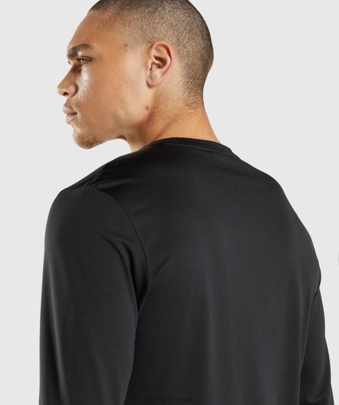 ob prihodu majica z dolgimi rokavi moškiGymshark Črna J00L2619