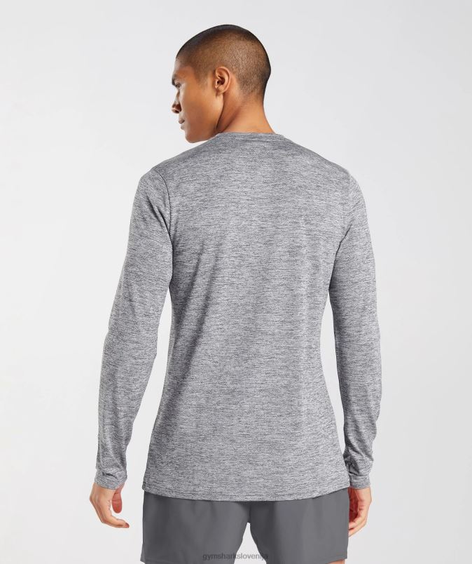 ob prihodu majica z dolgimi rokavi moškiGymshark silhueta siva/svetlo sivi lapor J00L2605