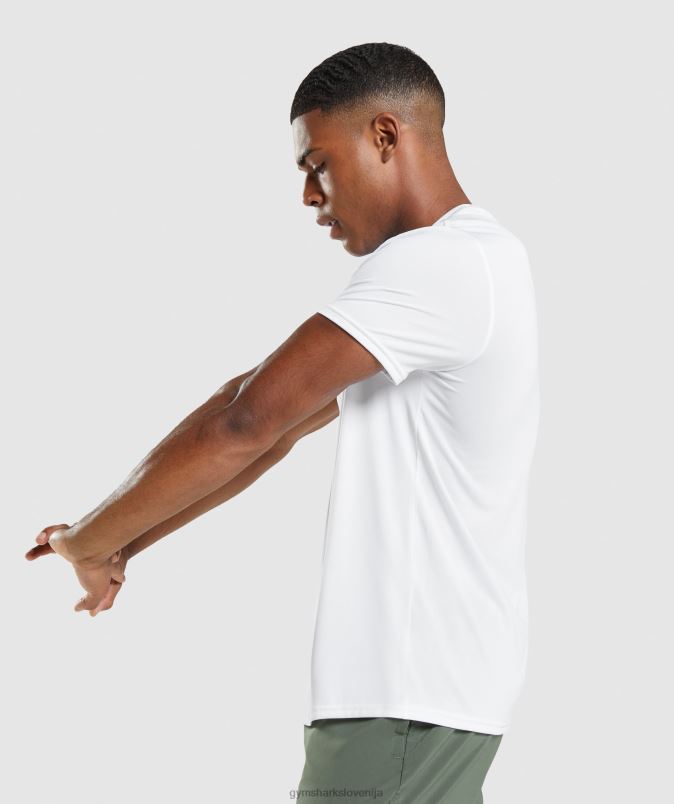 ob prihodu običajna majica s kratkimi rokavi moškiGymshark bela J00L2607