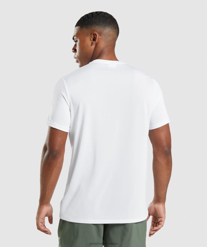 ob prihodu običajna majica s kratkimi rokavi moškiGymshark bela J00L2607