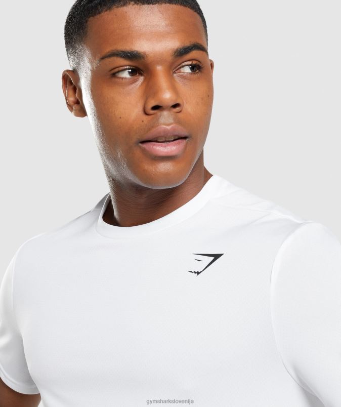 ob prihodu običajna majica s kratkimi rokavi moškiGymshark bela J00L2607