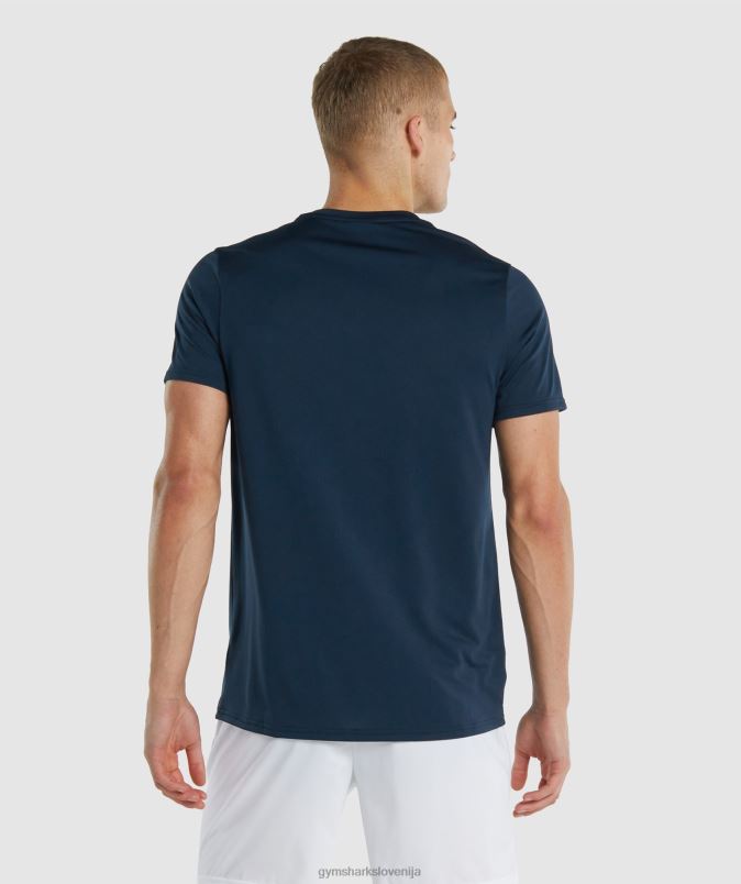 ob prihodu običajna majica s kratkimi rokavi moškiGymshark mornarica J00L2644