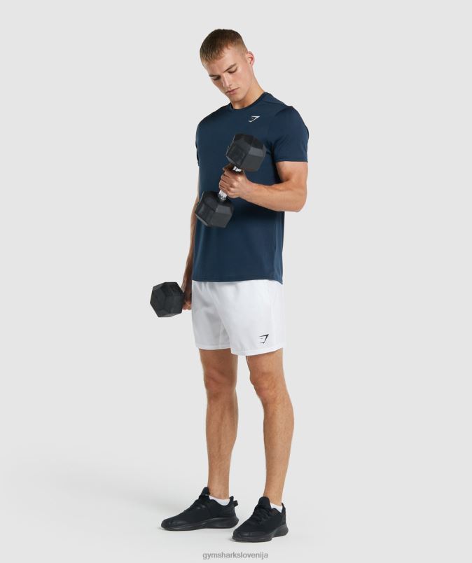 ob prihodu običajna majica s kratkimi rokavi moškiGymshark mornarica J00L2644
