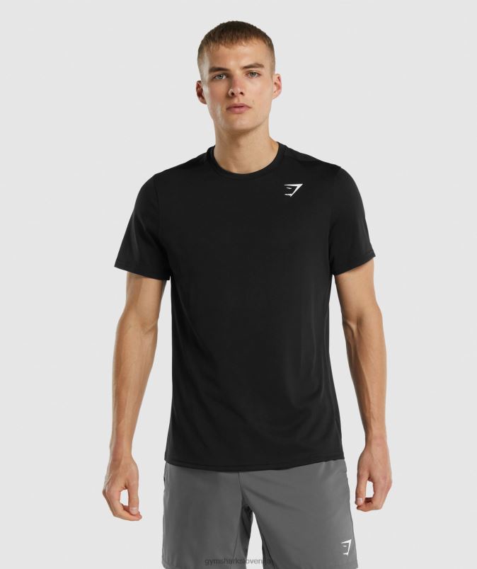 ob prihodu običajna majica s kratkimi rokavi moškiGymshark Črna J00L2654