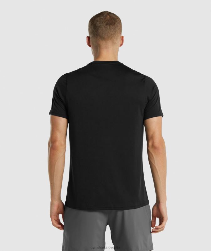 ob prihodu običajna majica s kratkimi rokavi moškiGymshark Črna J00L2654