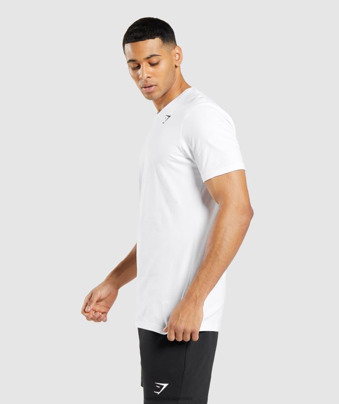 osnovna majica moškiGymshark bela J00L2642