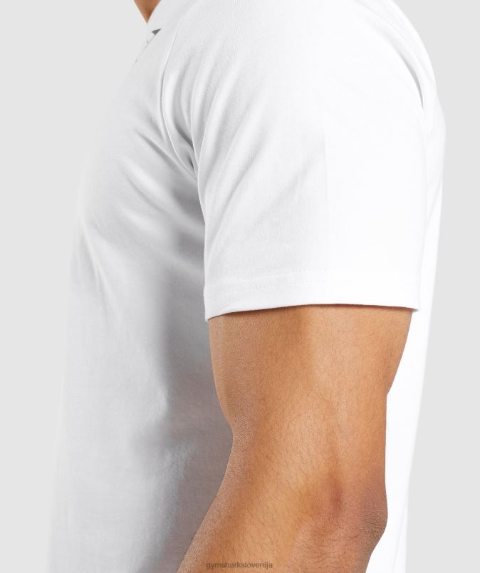 osnovna majica moškiGymshark bela J00L2642