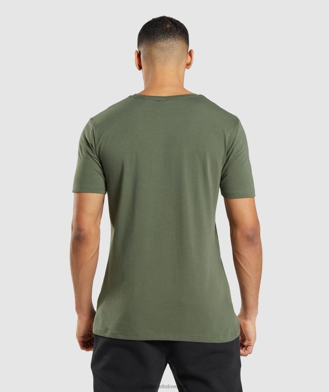 osnovna majica moškiGymshark jedro olive J00L2656