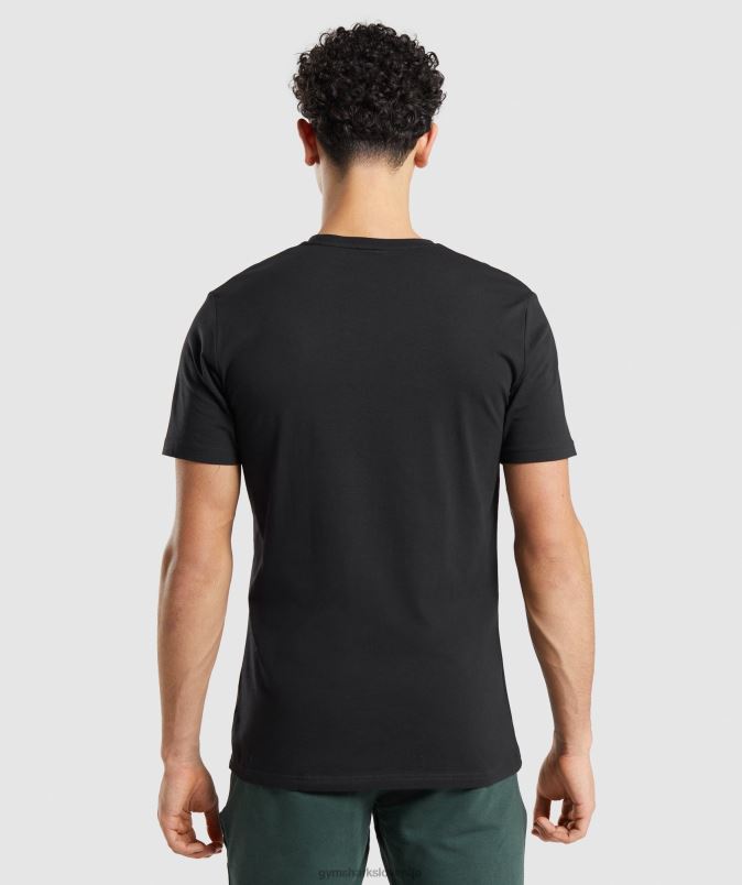 osnovna majica moškiGymshark Črna J00L2661