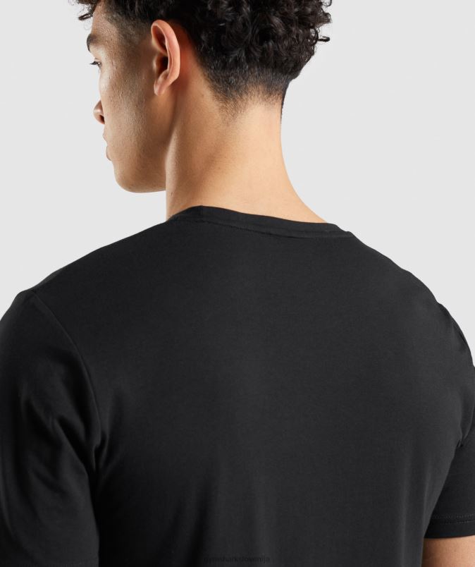 osnovna majica moškiGymshark Črna J00L2661