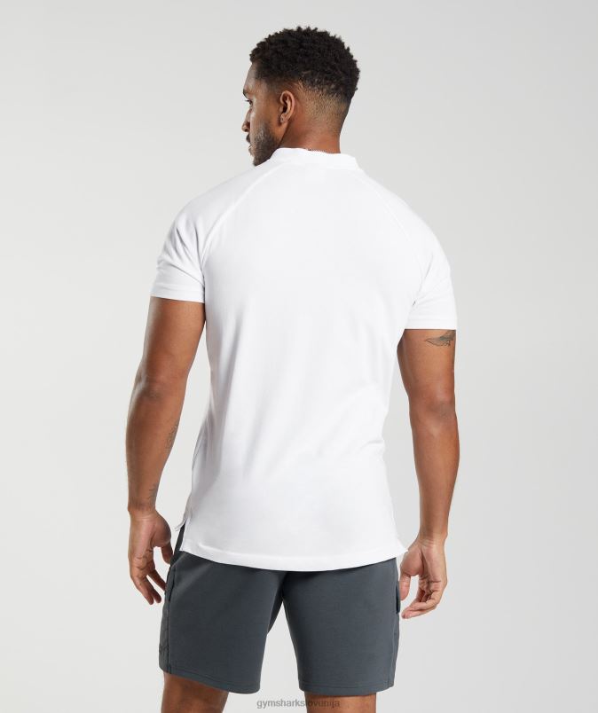 polo majica za prevoz na dan počitka moškiGymshark bela J00L2590