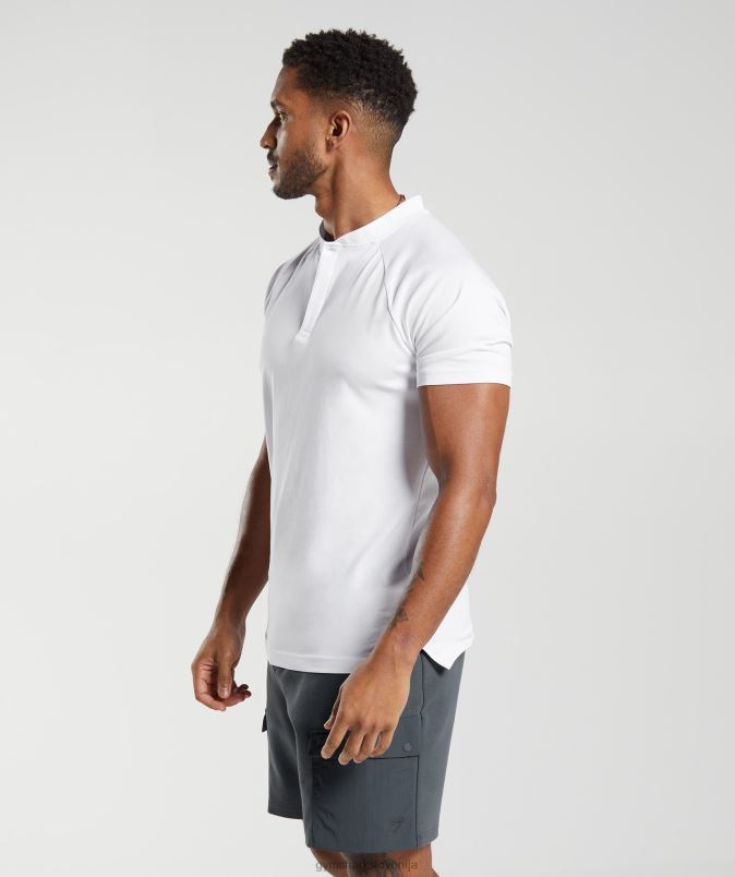 polo majica za prevoz na dan počitka moškiGymshark bela J00L2590