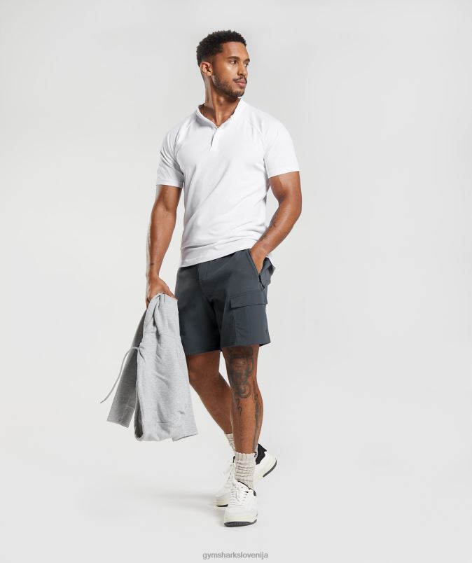 polo majica za prevoz na dan počitka moškiGymshark bela J00L2590