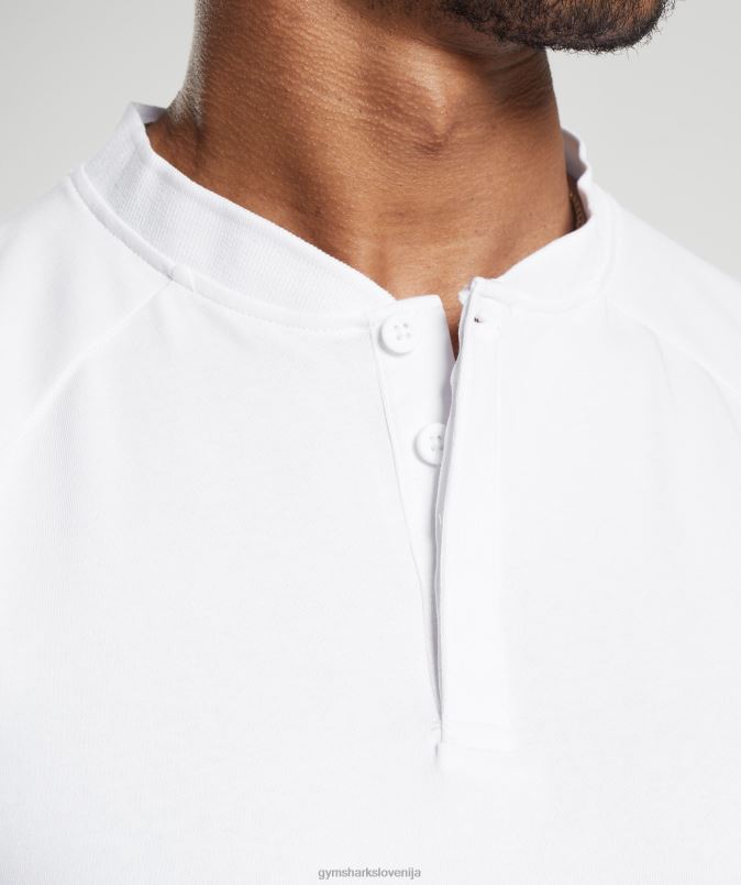 polo majica za prevoz na dan počitka moškiGymshark bela J00L2590