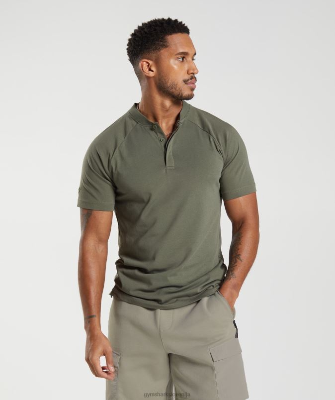 polo majica za prevoz na dan počitka moškiGymshark prašna oliva J00L2783