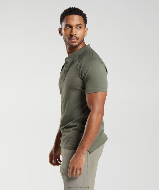 polo majica za prevoz na dan počitka moškiGymshark prašna oliva J00L2783