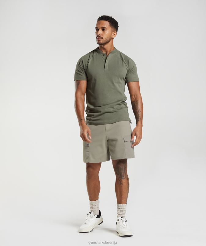 polo majica za prevoz na dan počitka moškiGymshark prašna oliva J00L2783