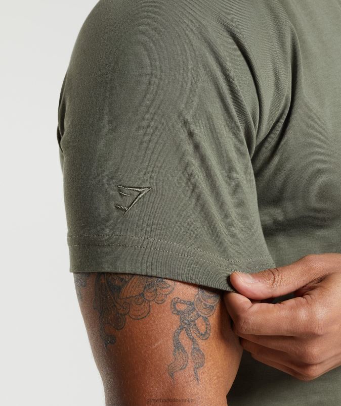 polo majica za prevoz na dan počitka moškiGymshark prašna oliva J00L2783