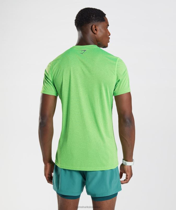 športna majica moškiGymshark fluo apno/črni lapor J00L2704