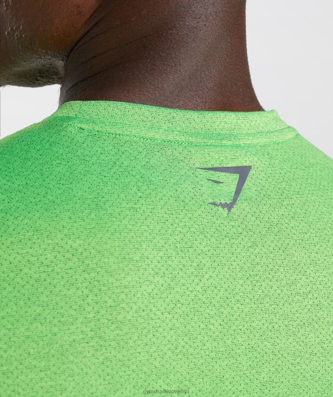 športna majica moškiGymshark fluo apno/črni lapor J00L2704
