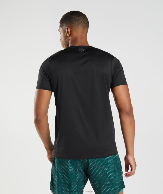 športna majica moškiGymshark črni/črni lapor J00L2583