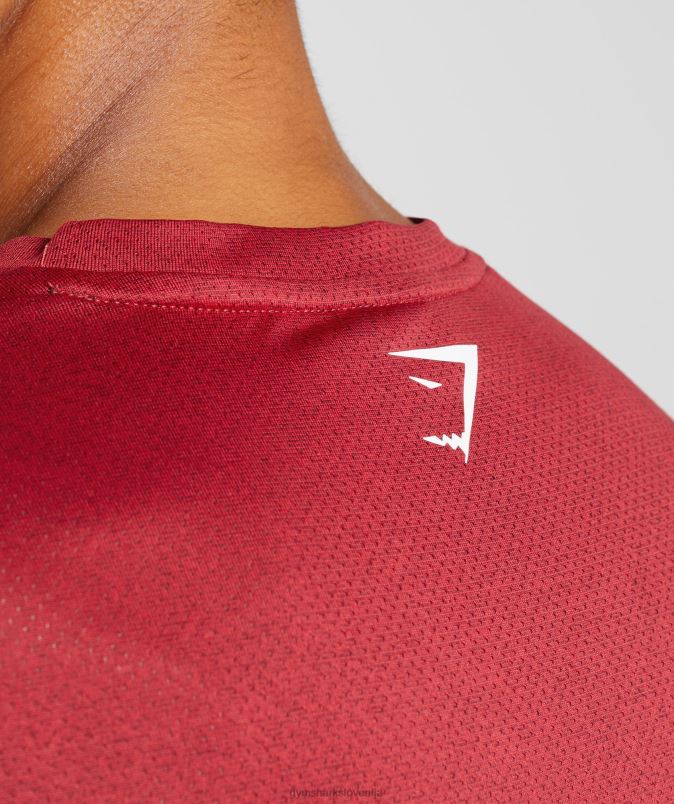 športna majica moškiGymshark salsa rdeči/črni lapor J00L2725