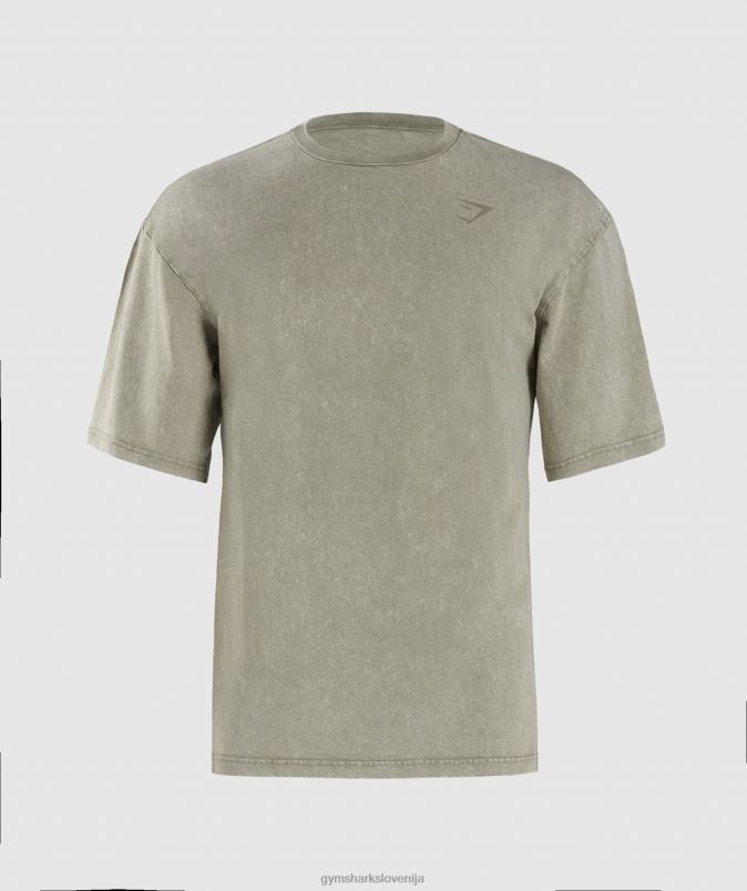 prana majica s kratkimi rokavi moškiGymshark ekru rjava J00L2689
