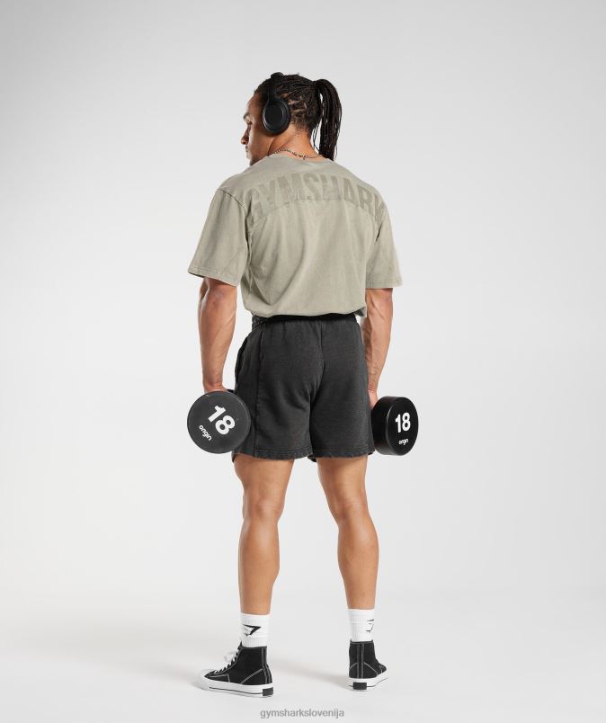 prana majica s kratkimi rokavi moškiGymshark ekru rjava J00L2689
