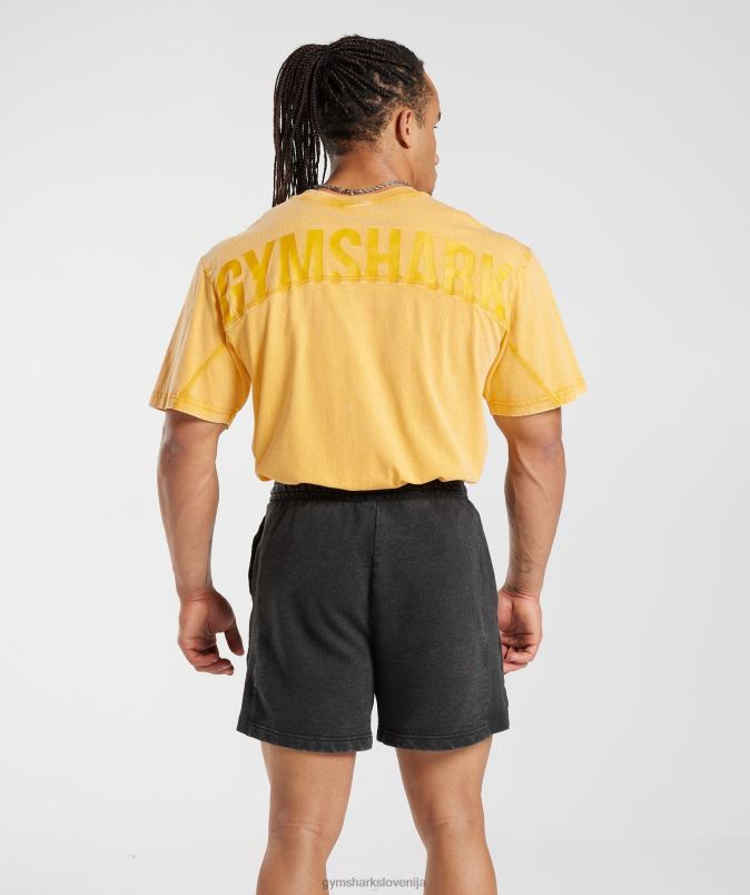 prana majica s kratkimi rokavi moškiGymshark sončno rumena J00L2694