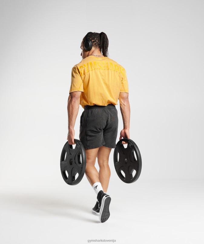 prana majica s kratkimi rokavi moškiGymshark sončno rumena J00L2694