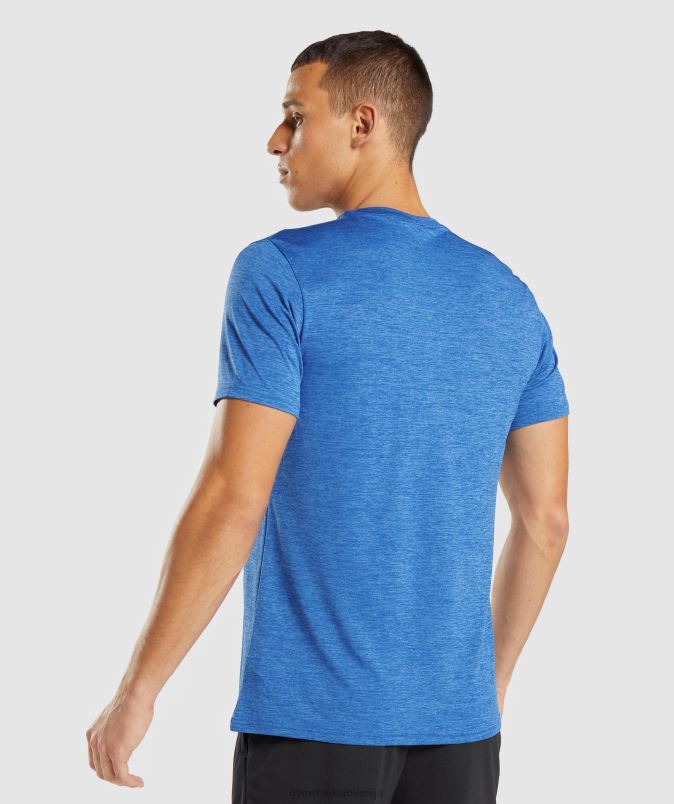 prihod marl majica s kratkimi rokavi moškiGymshark atletsko modri/kopjasto modri lapor J00L2679