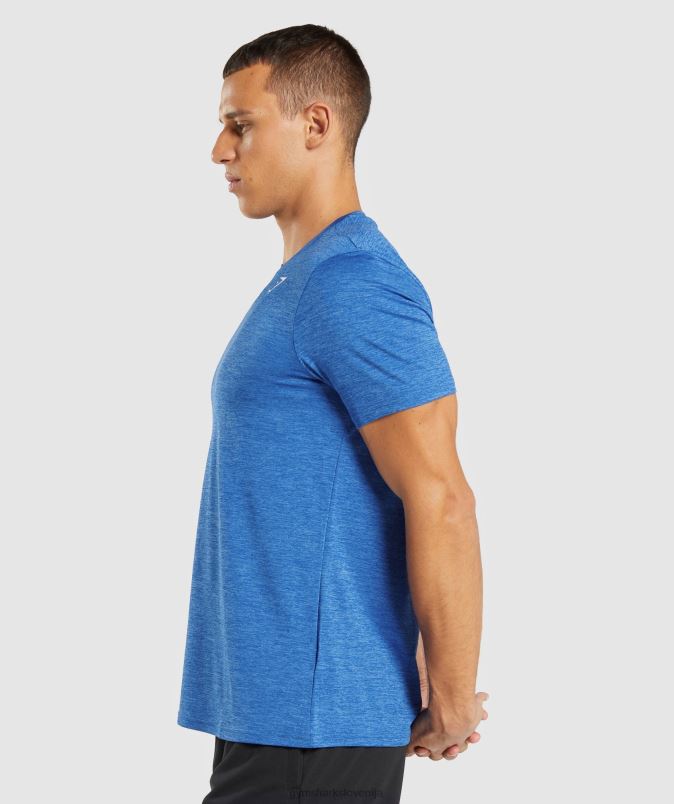 prihod marl majica s kratkimi rokavi moškiGymshark atletsko modri/kopjasto modri lapor J00L2679