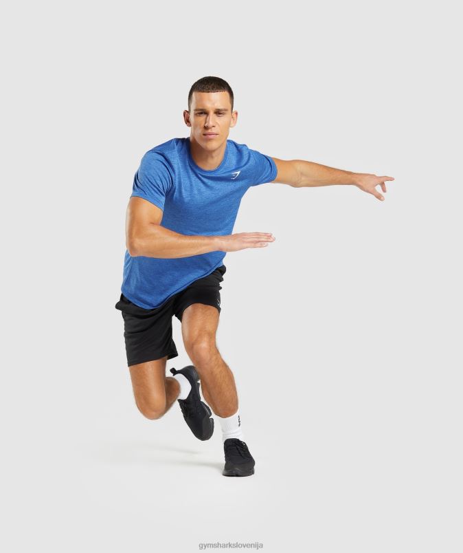 prihod marl majica s kratkimi rokavi moškiGymshark atletsko modri/kopjasto modri lapor J00L2679