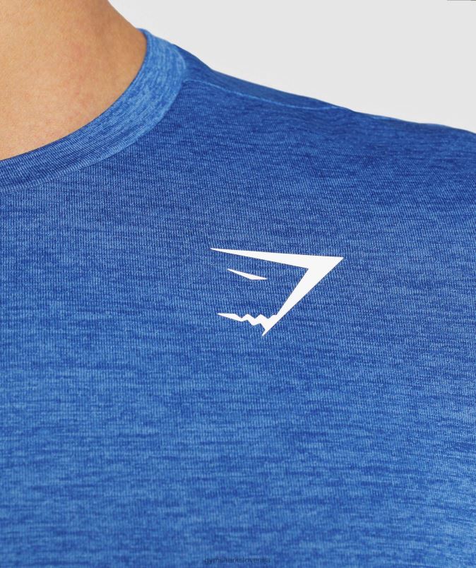 prihod marl majica s kratkimi rokavi moškiGymshark atletsko modri/kopjasto modri lapor J00L2679