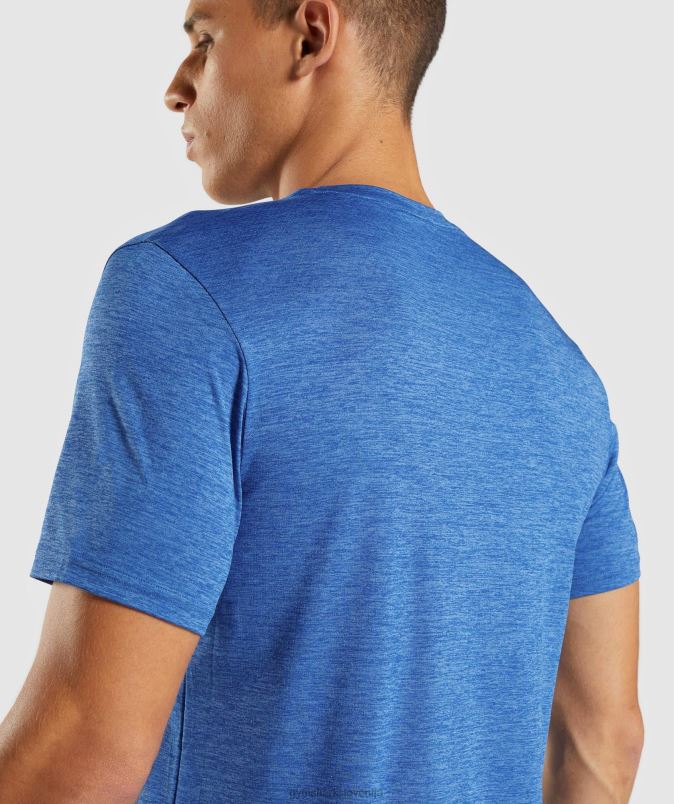 prihod marl majica s kratkimi rokavi moškiGymshark atletsko modri/kopjasto modri lapor J00L2679
