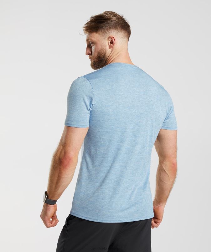 prihod marl majica s kratkimi rokavi moškiGymshark ozon modra/skyline modra lapor J00L2781