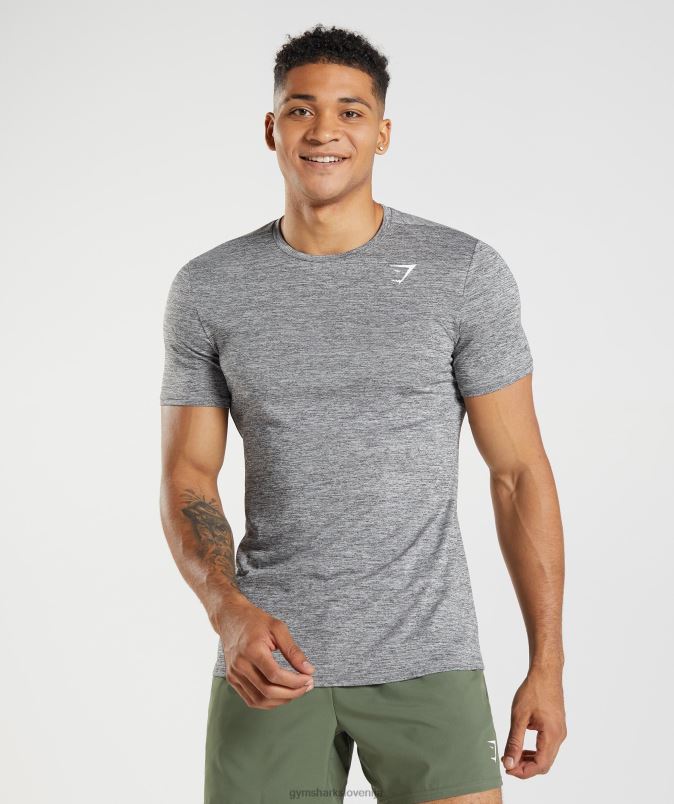 prihod marl majica s kratkimi rokavi moškiGymshark silhueta siva/svetlo sivi lapor J00L2660