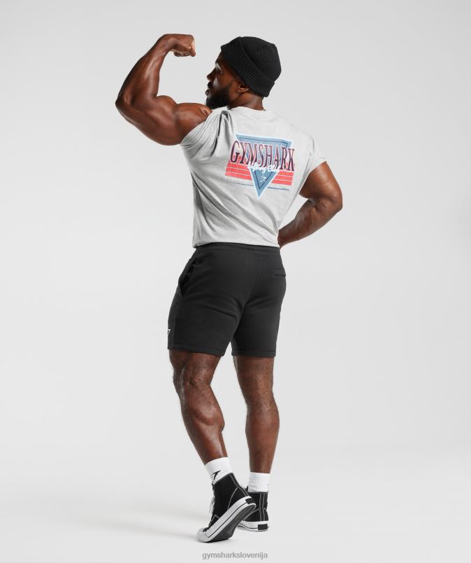 retrowave oversized t-shirt moškiGymshark svetlo sivi jedrni lapor J00L2587