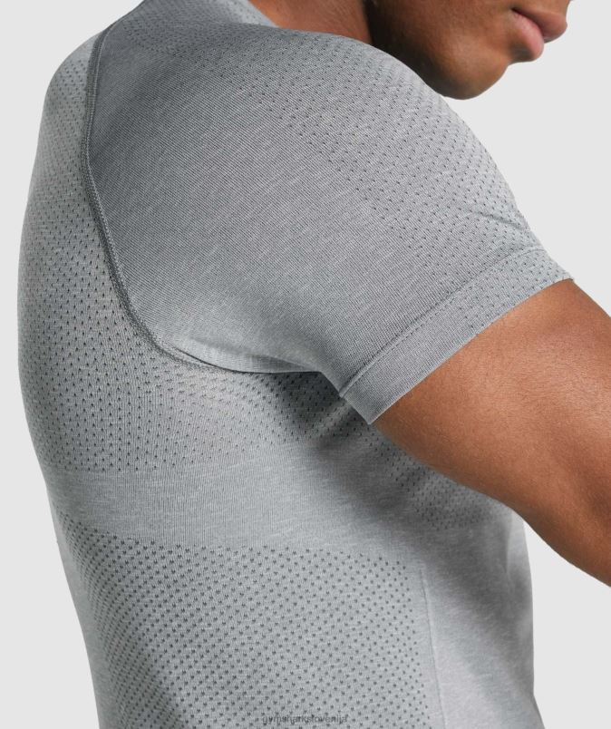 vitalna lahka brezšivna majica s kratkimi rokavi moškiGymshark ogljeni lapor J00L2684