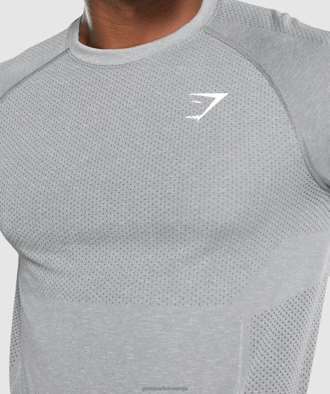 vitalna lahka brezšivna majica z dolgimi rokavi moškiGymshark ogljeni lapor J00L2712