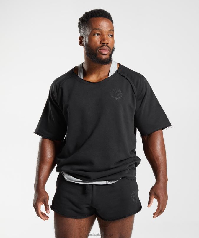 zapuščina rag top moškiGymshark Črna J00L2708