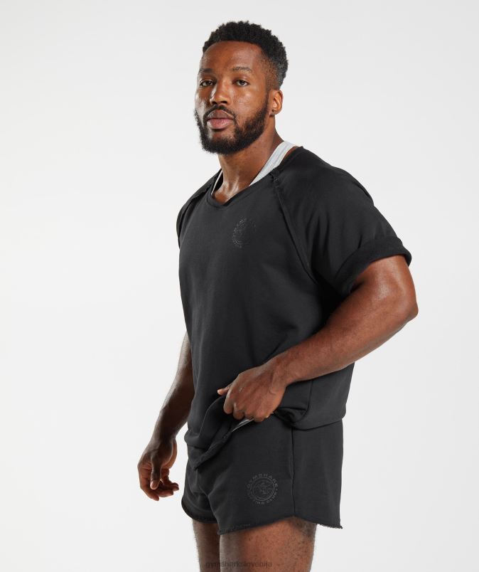 zapuščina rag top moškiGymshark Črna J00L2708