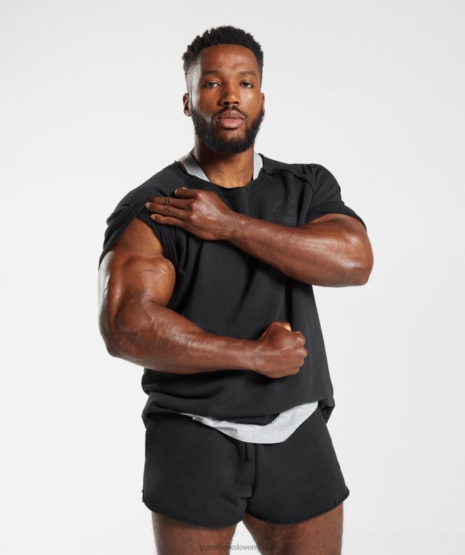 zapuščina rag top moškiGymshark Črna J00L2708