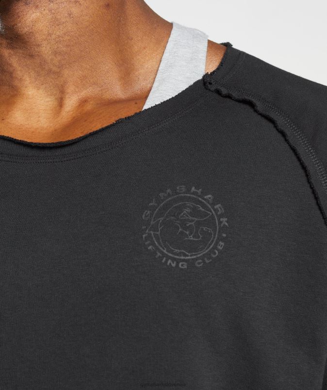 zapuščina rag top moškiGymshark Črna J00L2708